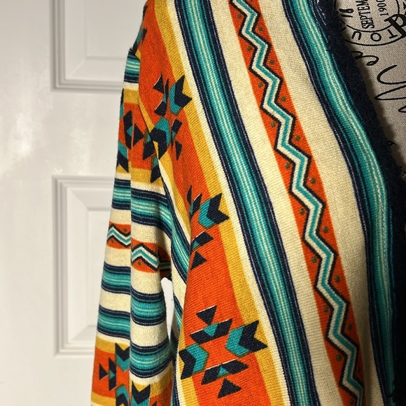 Altar’d State Open Aztec Southwestern Cardigan Sweater Sz Small Bold/Colorful - Picture 2 of 5